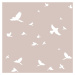 Dekornik Tapeta ptačí obloha pudrově růžová 280x50cm