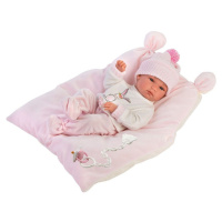 Llorens 63556 New born holčička realistická panenka miminko s celovinylovým tělem 35 cm