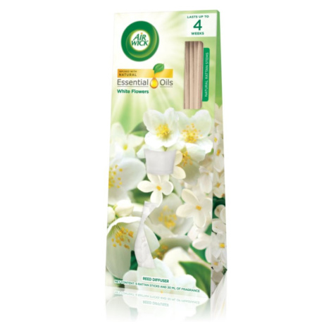 Air Wick Essential Oils White Flowers aroma difuzér s náplní 30 ml AirWick
