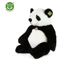RAPPA Plyšová panda sedící 46 cm ECO-FRIENDLY