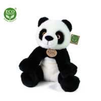 Plyšová panda sedící 27 cm ECO-FRIENDLY