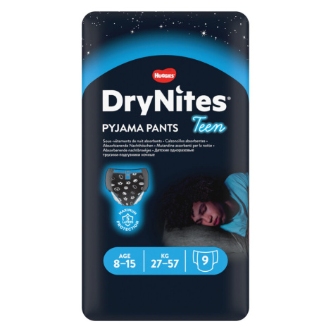 Huggies Dry nites absorpční kalhotky 8-15 let/boys/25-57 kg 9 ks