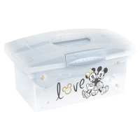 Keeeper Přenosný box s organizérem Mickey Mouse , transparentní/modrá