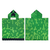 Carbotex Dětské pončo Minecraft Creeper Explode, 50 x 115 cm