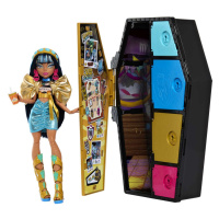 Mattel monster high skulltimate secrets cleo de nile se šatní skříňkou hky63