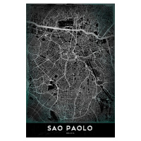 Mapa SAO PAOLO, Eysmael Quisora, 26.7 × 40 cm