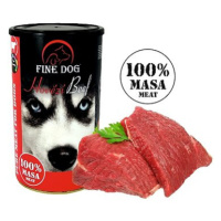 Fine Dog Konzerva hovězí 100 % masa 2 × 1200 g