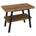 Sapho TWIGA umyvadlový stolek 80x72x50 cm, černá mat/old wood