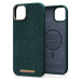 NJORD Salmon Leather Magsafe Case iPhone 14 Plus Green