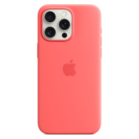 Apple silikonový kryt s MagSafe na iPhone 15 Pro Max světle melounový