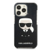 Karl Lagerfeld KLHCP13XTPEIKK hard silikonové pouzdro iPhone 13 Pro MAX 6.7" black Iconik Karl