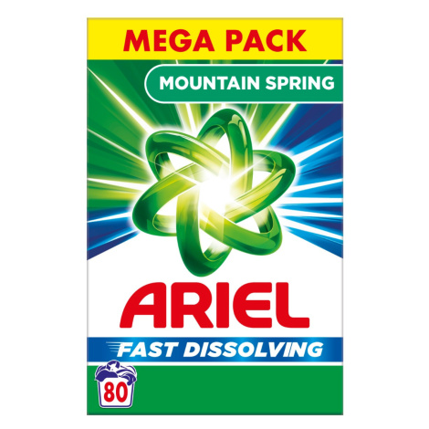 Ariel Mountain Spring Prášek na praní 4,4 kg 80 praní