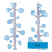 EMOS LED světelný cherry řetěz – kuličky 2,5 cm, 4 m, venkovní i vnitřní, modrá, časovač