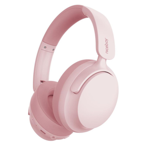 Niceboy Stellar - Bezdrátová sluchátka s mikrofonem a ANC 400 mAh IPX4 růžová stellar-pink