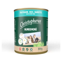 Christopherus krmivo pro psy krocan s rýží a mrkví 6 × 800 g