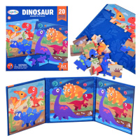 mamido Magnetická puzzle knížka Dinosauři 40 dílků