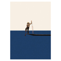 Ilustrace Fishing for compliments2, Maarten Léon, (30 x 40 cm)