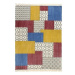 Ručně tkaný koberec Kilim bavlna 160x230 cm potisk barevný