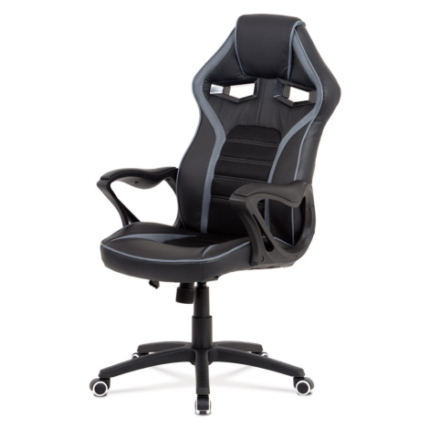 Kancelářská židle FORNASI, černá/šedá Autronic