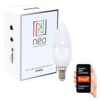 LED žárovka Neo E14 5W LED žárovka, E14, 230V, C37, 5W, teplá bílá, stmívatelná, 440lm