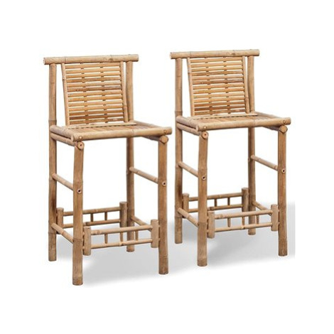 Barové židle 2 ks bambus SHUMEE