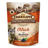 Carnilove Dog kapsička Paté Ostrich & Blackberries 300g