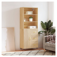 vidaXL Skříň highboard dub sonoma 69,5 x 34 x 180 cm kompozitní dřevo