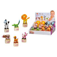 Dřevěná figurka Waggle Figure Eichhorn zebra kravička lev pes krokodýl prasátko