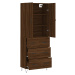 vidaXL Skříň highboard hnědý dub 69,5 x 34 x 180 cm kompozitní dřevo