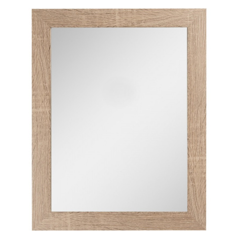 Zrcadlo ve světle hnědém rámu imitace dřeva – 37x2x47 cm Clayre & Eef