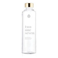 EQUA Mismatch White-217 750 ml designová luxusní ekologická skleněná lahev na pití