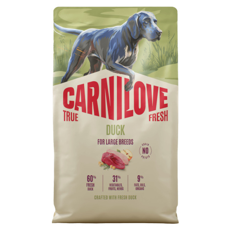 Granule CARNILOVE True Fresh pro dospělé psy velkých plemen kachna 4 kg