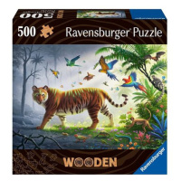 Ravensburger Dřevěné puzzle Tygr v džungli 500 dílků