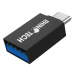 Redukce RhinoTech USB-A 3.0 na USB-C, černá