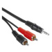 PremiumCord Kabel Jack 3.5mm-2xCINCH M/M 15m