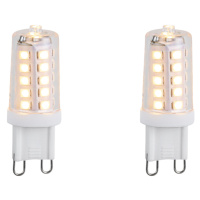 Set van 2 G9 dimbare LED lampen 3.2W 250 lm 2200K