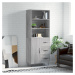 vidaXL Skříň highboard šedá sonoma 69,5 x 34 x 180 cm kompozitní dřevo