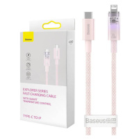 Baseus USB-C na Lightning Explorer Series rychlonabíjecí kabel 1m, 20W (růžový)