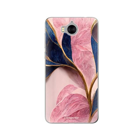 iSaprio Pink Blue Leaves pro Huawei Y5 2017/Huawei Y6 2017