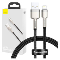 Baseus USB kabel pro Lightning Baseus Cafule, 2,4A, 0,25 m (černý)