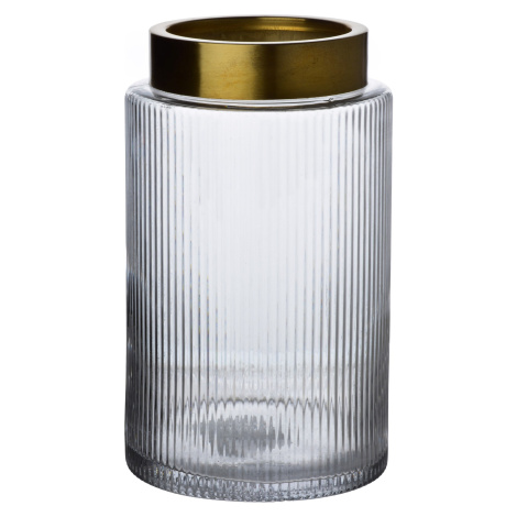 Mondex Skleněná váza Serenite 14x25 cm čirá