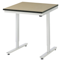 RAU Psací stůl s elektrickým přestavováním výšky, MDF deska, výška 720 - 1120 mm, š x h 750 x 80