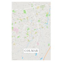 Mapa Colmar color, (26.7 x 40 cm)