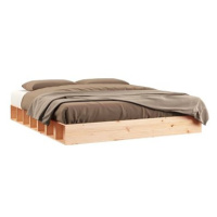 Rám postele 140 × 200 cm masivní dřevo, 820676