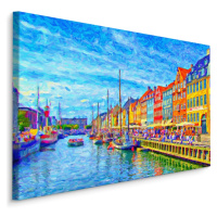 MyBestHome BOX Plátno Kanál Nyhavn V Centru Kodaně Varianta: 100x70