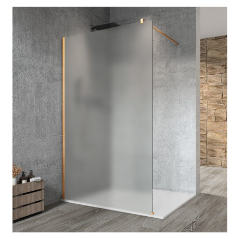 GELCO VARIO GOLD MATT jednodílná sprchová zástěna k instalaci ke stěně, matné sklo, 1100 GX1411-