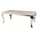 Konferenční stolek PRANCIO bílá/stříbrná
