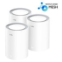 CUDY AX3000 Wi-Fi 6 Mesh 2,5Gb Solution, bílý (3-pack)