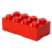 LEGO box na svačinu 100 x 200 x 75 mm - červená