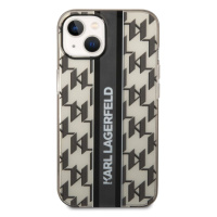 Pouzdro Karl Lagerfeld Monogram Vertical Stripe iPhone 14 Plus černé